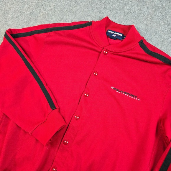 Polo Sport Other - VTG 90s Polo Sport Ralph Lauren Jacket Mens M‎ Snap Button Varsity Track Bomber